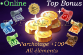 Draconiros : Kit Parchotage +100 tout les elements + Dofus Emeraude + Top Bonus - livraison expresse : 5 minutes