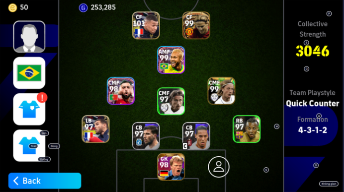 3046 Strength/ Big time Forlan-Legendary(Kahn, Del Piero, Lampard, Petr Cech, Given, Elber, Lizarazu,Paul Scholes)-Epic Guti-(Mbappe, -EF22