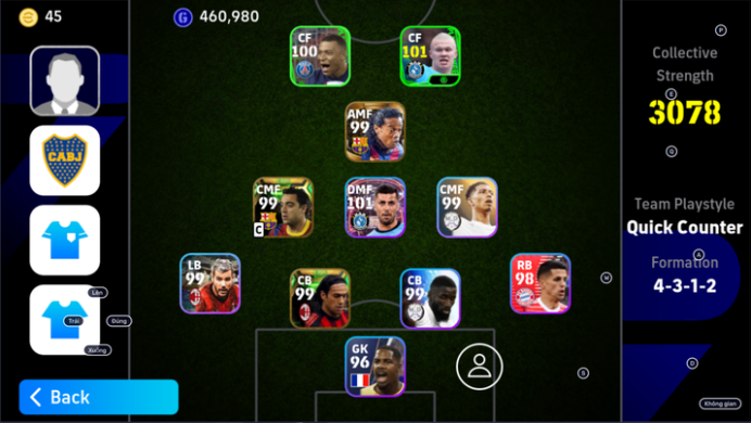 3078 Strength/ Showtime(Rodri,Bruno)-Legendary(Ronaldinho, Del Piero, Scholes,Ferrer, Lizarazu,Given, Cole)-Epic(Xavi, Nesta, Law, Maradona-EF27