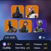 Account - Fortnite Account - Black Knight or Random - Try Your Luck - Trusted Seller 