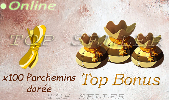 x100 parchemins doree + Top bonus - livraison 5 minutes . [ orukam . Top Seller ]