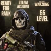 (Warzone) Ready for Rank | 55 Level | Steam Account | Activisions | RfR | 100% Safe | No Shadow Ban | Handmaded | Full Access | Instant Delivery