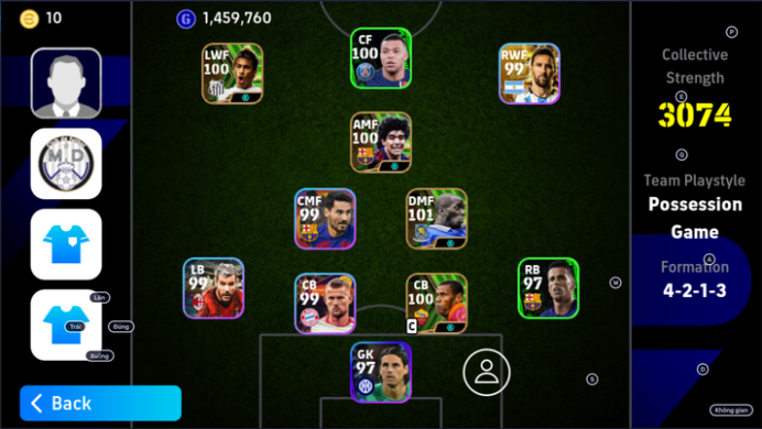 3074 Strength/2 OF THE BEST DEFENDER(Aldair,Makelele)-Legendary(Ferrer,Kean)-Epic(Makelele,Aldair,Maradona,Neymar)-POTW(Mbappe,Rodri-EF39