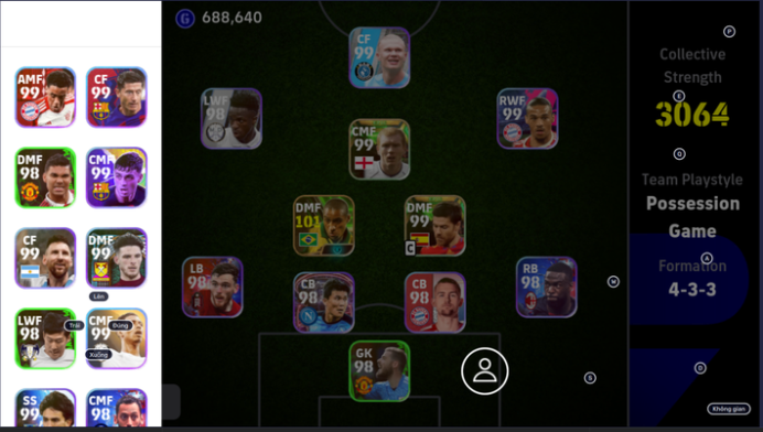 3064 Strength/BEST LEFT BACK-Roberto Carlos-Epic(Carlos,Scholes,Xabi Alonso,Ochoa,Sali,Chanathip,Arhan)-Legendary(Olive,Inzaghi,Rivaldo-EF38
