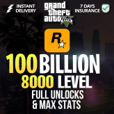 Compte GTA V PC – Niveau 448, 10 Milliards, Tout Débloqué, Action Aventure