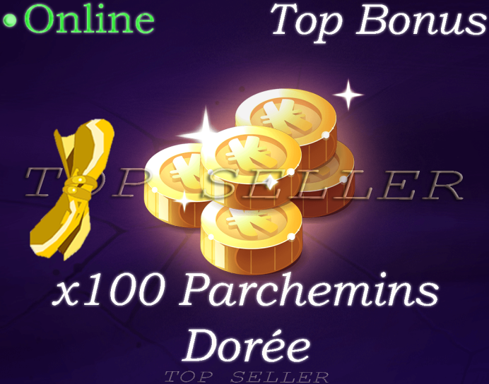 Fallanster : x100 parchemins doree + Top Bonus - livraison 5 minutes