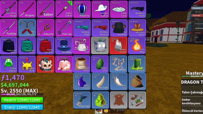 | Blox Fruits | MAX LVL+TREX+DRAGON TALON