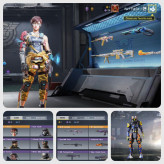 Level 350, one legend gun and one legend skin