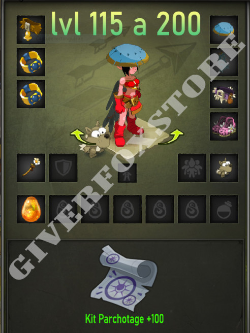 TalKasha>[Equipement  815 en  sagesse lvl 115 a 200 + parchotage 101 en sagesse]+ Extra kamas ! 