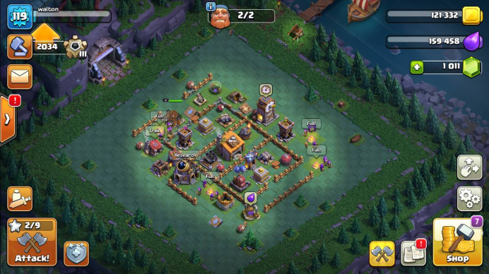 Clash of Clans (Android/iOS) SC ID- TH 10- Level 96- Heroe(23/23) - Build 6