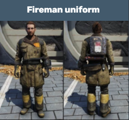 Fireman Uniform + Helmet [apparel]