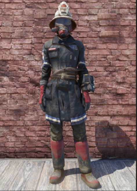 Responder Fireman Outfit + Helmet  [apparel]