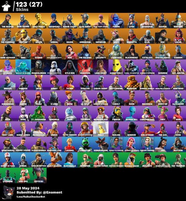 [PC / PSN] 123 PIFA // รีปเปอร์ // ตัวแทนยอด // เอา L / Raptor // ลอร่าครอฟต์ // STW Y150
