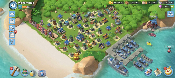 LEVEL 43 - HQ 17 - VP 392 - PW 28- GEMS 730- GUNBOAT- 17 - RADAR 17- 1 MILLION COINS- 10% Discounted for This Month - Instant Delivery .