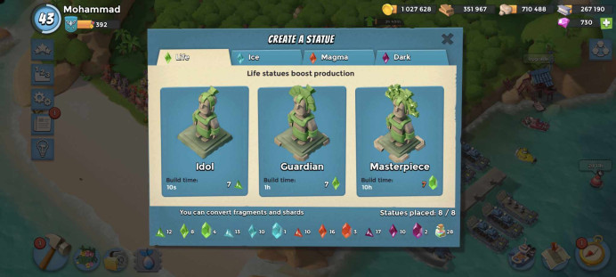 LEVEL 43 - HQ 17 - VP 392 - PW 28- GEMS 730- GUNBOAT- 17 - RADAR 17- 1 MILLION COINS- 10% Discounted for This Month - Instant Delivery .