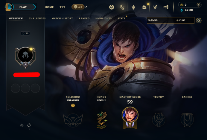 EUNE HandLeveled Fresh Lvl 30 ( ARAM only ) | 47860 BE | Hand leveled | Handmade | Recovery Info
