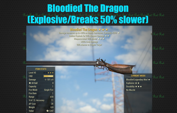 Bloodied The Dragon (Explosive/Breaks 50% slower)