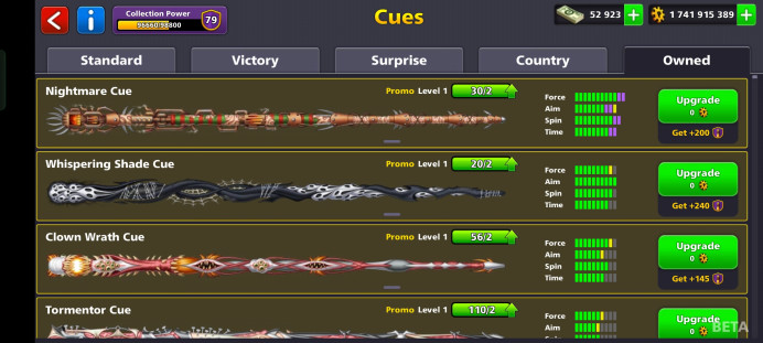 [ 4 MAX CUE ] Tormentor cue + wishpering cue + nightmare cue + Clown Wrath cue level max  SEE DISCRIPTION