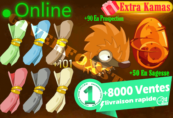 Boune>Pack : [ Kit Parchotage +101 tout les Elements + Pykur +90 PP + Cawotte +50 en Sagesse ] +1,000,000 Kamas +BONUS