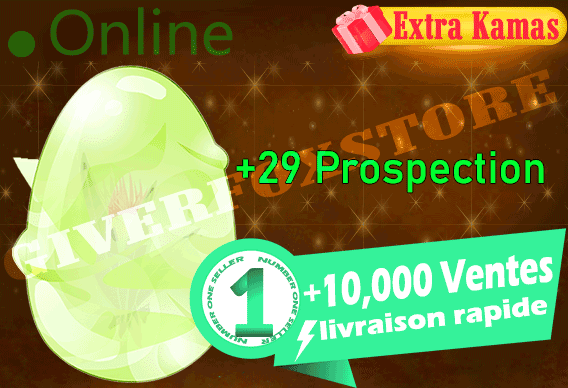  Boune>[ Dofus Kaliptus +29 Prospection ] +BONUS - Livraison 5 Munites (Best buy)