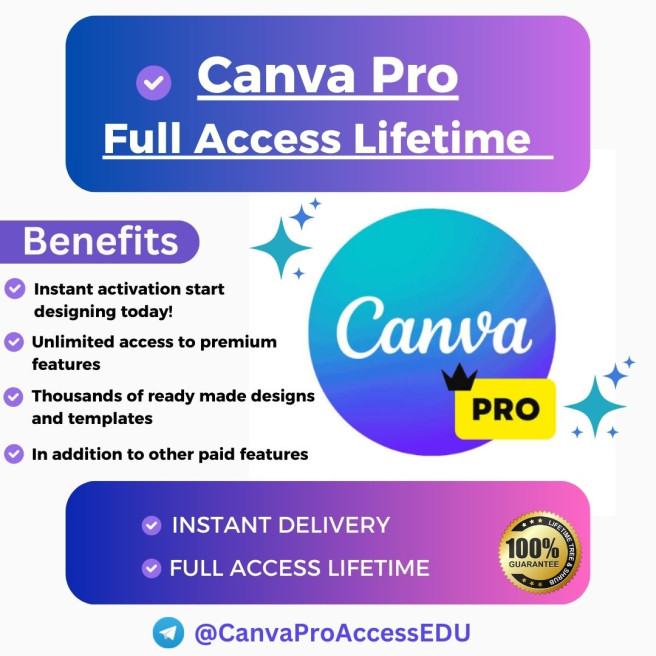 Canva Pro Lifetime Full Access - INSTANT Delivery!