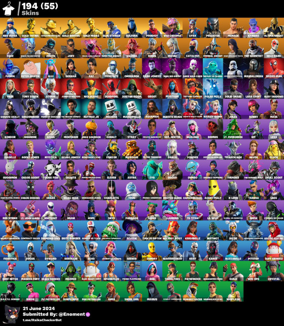 [PC/PSN/XBOX/NINTENDO] 194 skins | Neo Versa | Gold Brutus | Gold TNTina | Gold Midas | Gold Meowscles | DZz31
