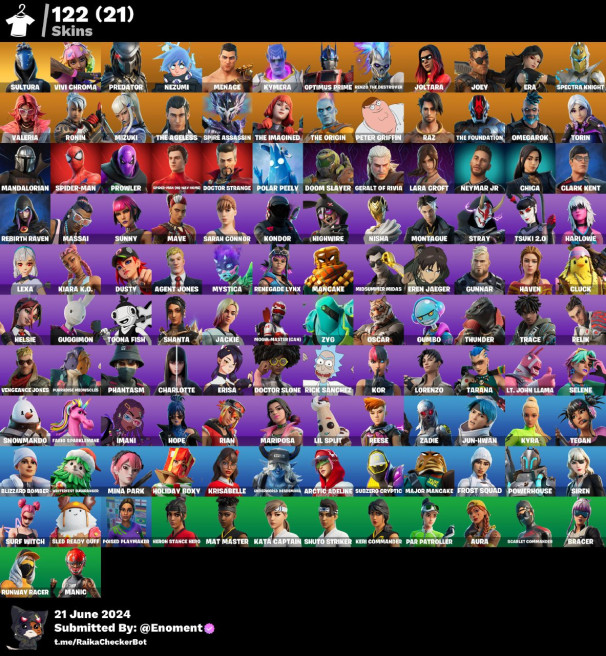[PC/PSN/Xbox/Nintendo] 122 Skin (), Leviathan Axe/Joltara/Lara Croft DZZ48