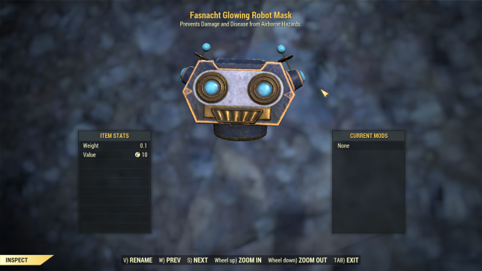 Fasnacht Glowing Robot Mask