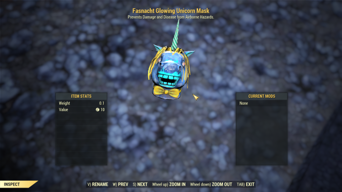 Fasnacht Glowing Unicorn Mask