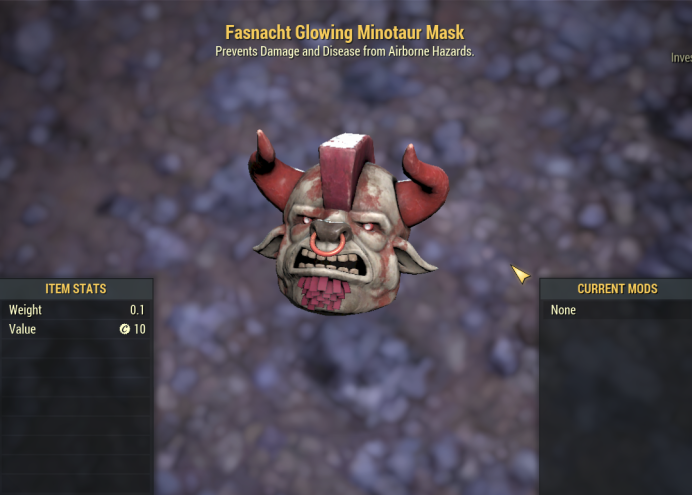 Fasnacht Glowing Minotaur Mask