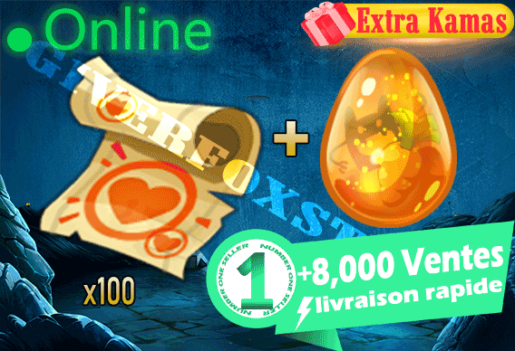 Orukam>[ Kit Parchotage +100 Vitalite ] + Dofus Cawotte Bonus - Livraison 5 minutes