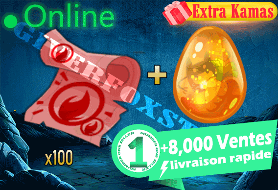 Orukam>[ Kit Parchotage +100 Intelligence ] + Dofus Cawotte Bonus - Livraison 5 minutes