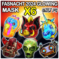  6 Fasnacht Glowing Mask [Pig/Unicorn/Minotaur/Alien/Turkey/Robot]