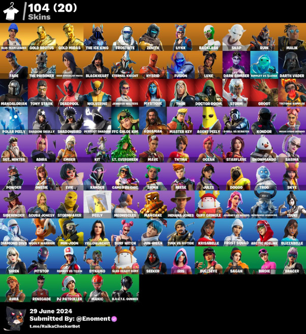 [พีซี / PSN / XBOX / NINTENDO] 104 สกิน
