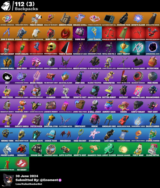 [PC/PSN/XBOX/NINTENDO] 122 skins John Wick / Backlash / Leviathan Axe  / Rick Sanchez CD15