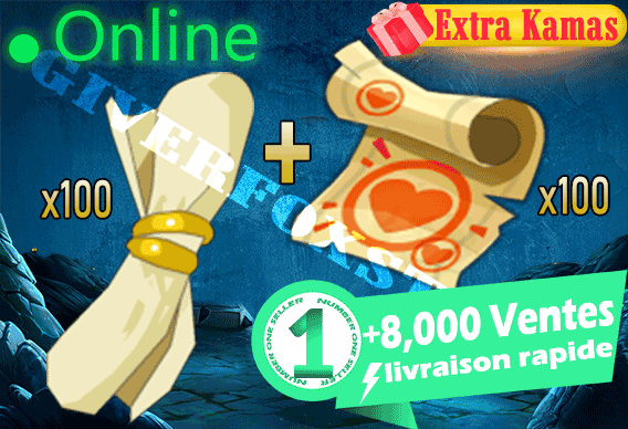 Imagiro>[ x100 Parchotage doree + Prchemin Vitalite ] +BONUS - Livraison Rapide