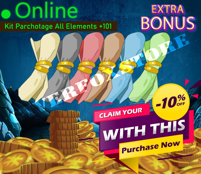 Boune>[ Kit Parchotage All Elements +101 ] + 25.000.000 Extra Kamas Bonus 