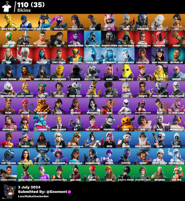 [pc / PSN / Xbox / nintendo] 110 piel | kimmidas | Cloud Knock | Leviatán axe | retroiluminación | Ronin | Reaper / mu5