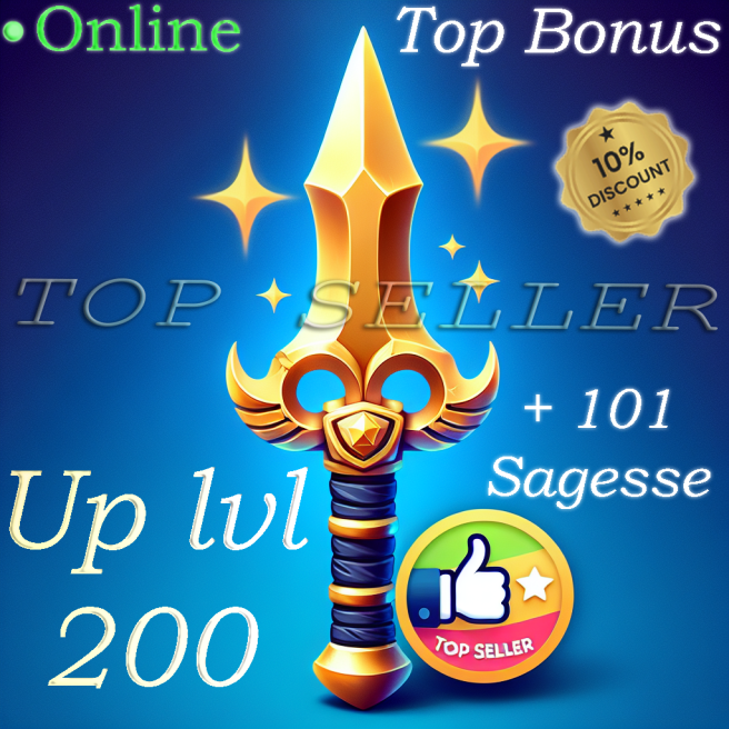 Fallanster : commande up lvl 1 a 200 + Pack parchotage +101 sagesse + Top bonus