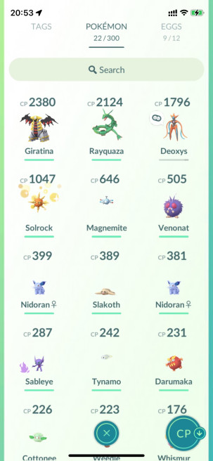 LVL22,have Legendary Giratina Rayquaza Deoxys,nice account to start game  N8264