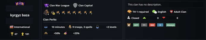 Clan LVL:25■Name:[kyrgyz baza] ■Cheapest■Safest■Fast Delivery■Full Access■All infos in images■A6679