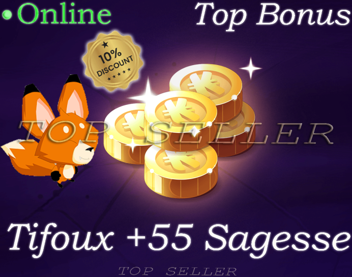 Boune : Dragoune rose 55 sagesse + Dofus cawotte 50 sagesse + tifoux 55 sagesse - livraison 5 minutes