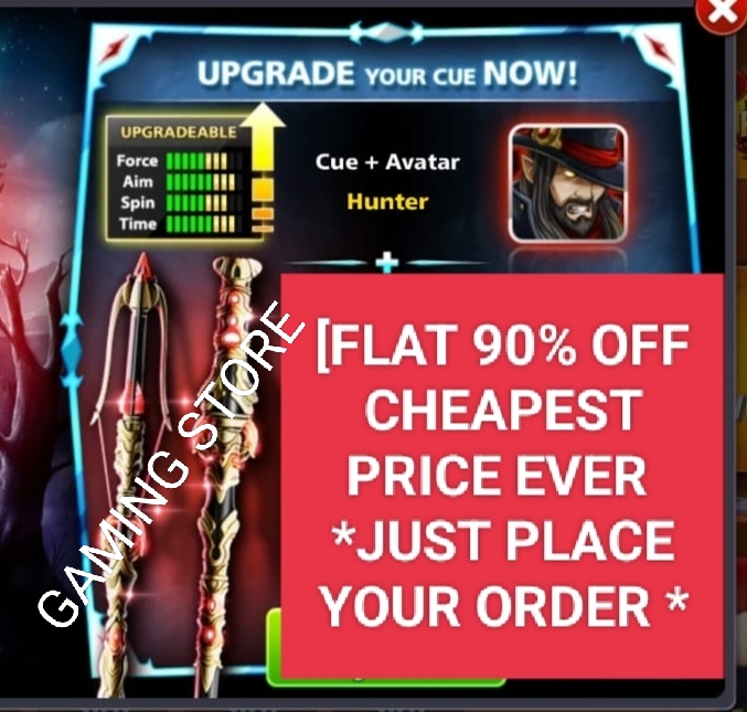 Hunter Cue + Hunter Avatar in Your Account