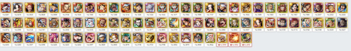 G5 Luffy+ Zoro&Sanji [iOS] GLOBAL Best Starter lv3 Story Untouched Top Tier Characters 4400+ Gems Check Description