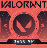 [Global] 3650 Valorant Points Top UP - Safe & Easy - Login needed