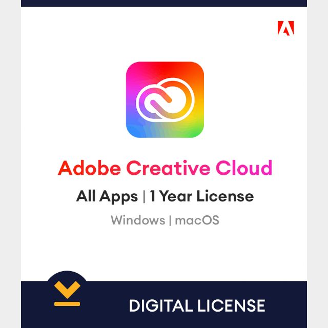 Adobe Creative Cloud Account - 1 Year Subscription | Access All Adobe ...