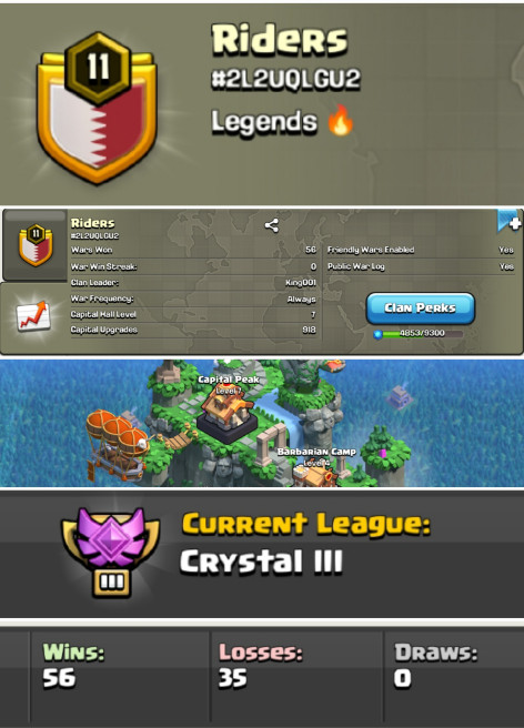 Riders !! LEVEL 11 !! CAPITAL PEAK 7 !! CRYSTAL 3 !! WIN 56 LOSS 35 !! BEST NAME !! CHEAP !! INSTANT DELIVERY