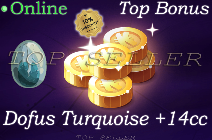 [ Allisteria . Top Seller ] : Dofus Turquoise +14 Coups Critiques + Top bonus - livraison 5 minutes 