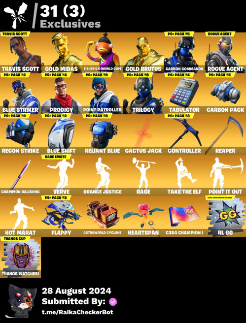 FORTNITE ACCOUNT TRAVIS SCOTT FOR PS4 PS5 XBOX NINTENDO PC PSN