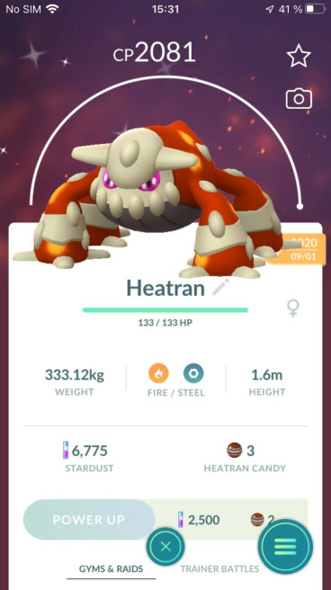 Legendary Shiny Heatran